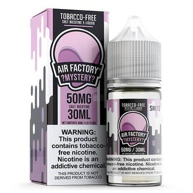 Mystery by Air Factory Salt Tobacco-Free Nicotine Nicotine E-Liquid with Packaging