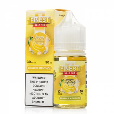 Banana Menthol by Finest SaltNic E-Liquid with Packaging