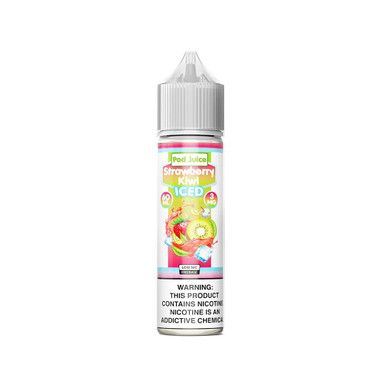 Strawberry Kiwi Iced by Pod Juice E-Liquid Bottle