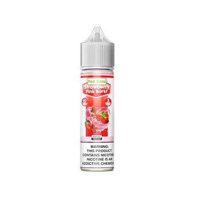 Strawberry Pink Burst by Pod Juice E-Liquid Bottle