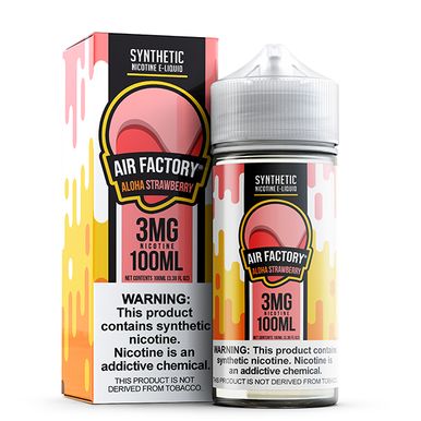 Aloha Strawberry by Air Factory Tobacco-Free Nicotine Nicotine E-Liquid with Packaging