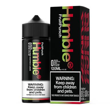 Fruit Punch Tobacco-Free Nicotine By Humble E-Liquid with Packaging