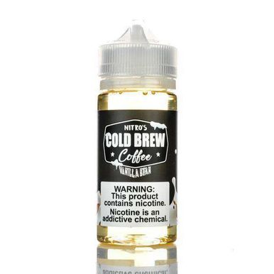 Vanilla Bean by Nitro's Cold Brew Coffee E-Liquid Bottle