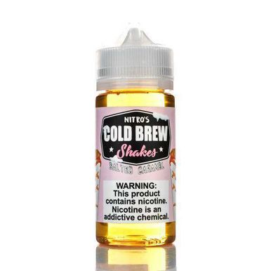 Salted Caramel by Nitro's Cold Brew Shakes E-Liquid Bottle
