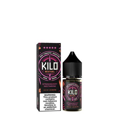 Strawberry Nectarine Kilo Revival Salt e-liquid 30mL with Packaging