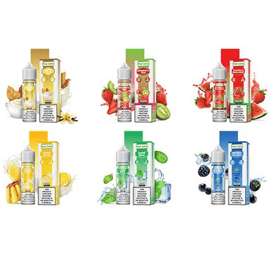 Bangin Blue Razz Chilled by Pod Juice E-Liquid Group Photo