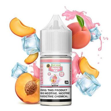 Peach Ice Pod Juice Ice Salts 30mL Bottle