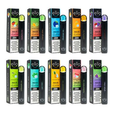 BLVK Ello Disposable 2500 Puffs 7mL Group Photo