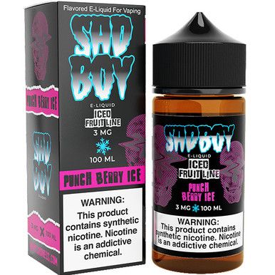 Fruit Punch Berry Ice Sadboy 100mL with Packaging