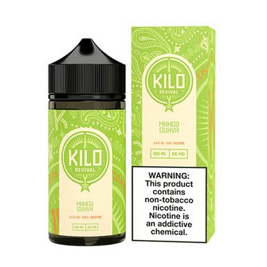 Mango Guava by Kilo Revival Tobacco-Free Nicotine E-Liquid with packaging