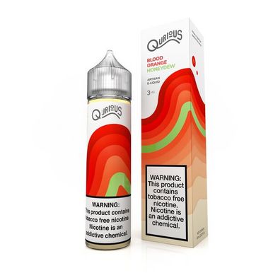 Blood Orange Honeydew by Qurious Tobacco-Free Nicotine Series E-Liquid with Packaging