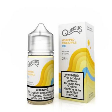 Whipped Pineapple Ice by Qurious Tobacco-Free Nicotine Salt Series E-Liquid with Packaging