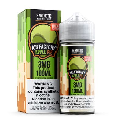 "Limited Edition" Dutch Apple (Apple Pie) by Air Factory Tobacco-Free Nicotine Series E-Liquid with Packaging