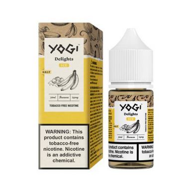 Banana Ice by Yogi Delights Tobacco-Free Nicotine Salt Series E-Liquid with Packaging