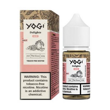 Pink Guava Ice by Yogi Delights Tobacco-Free Nicotine Salt Series E-Liquid with Packaging