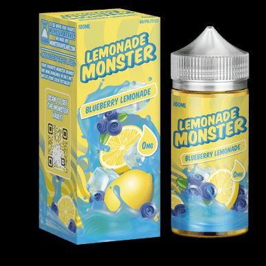 Blueberry Lemonade by Lemonade Monster E-Liquid 0mg with Packaging