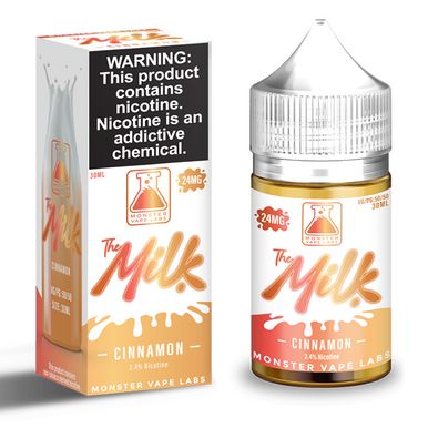 Cinnamon by The Milk Tobacco-Free Nicotine Salt Series E-Liquid with Packaging