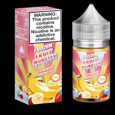 Strawberry Banana Ice by Frozen Fruit Monster Salts Series E-Liquid with Packaging