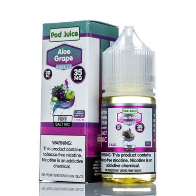 Aloe Grape Freeze by Pod Juice Salt with Packaging