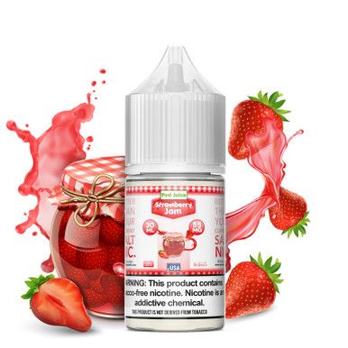 Strawberry Jam by Pod Juice Salt Bottle
