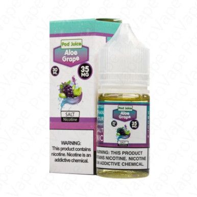 Aloe Grape by Pod Juice Salt with Packaging
