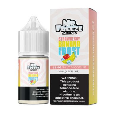 Strawberry Banana Frost Mr. Freeze Tobacco-Free Nicotine Salts 30mL with Packaging