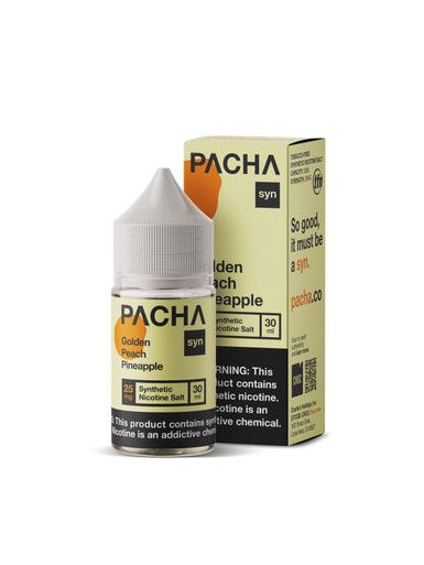 Golden Peach Pineapple by TFN Pachamama Salt Series (30mL) with Packaging
