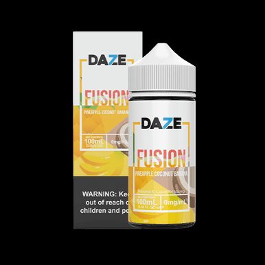 Pineapple Coconut Banana by 7 Daze E-Liquid 100mL with Packaging
