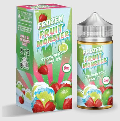 Strawberry Lime Ice by Frozen Fruit Monster Series E-Liquid with Packaging