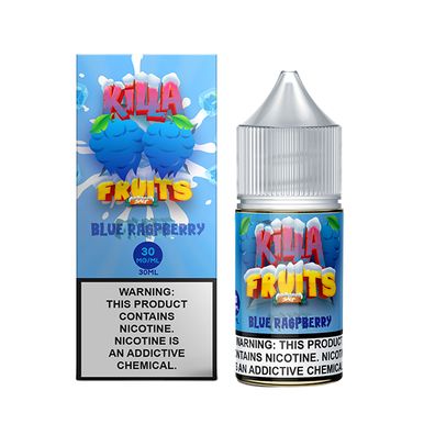 Blue Raspberry Ice by Killa Fruits Salts Series 30mL with packaging