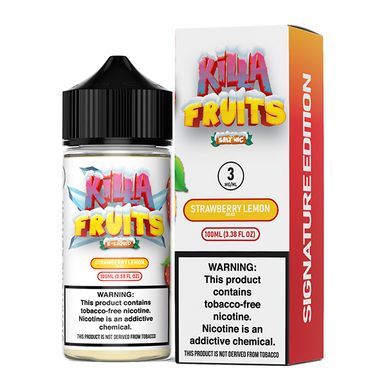 Strawberry Lemon on Ice by Killa Fruits Signature TFN Series 100mL with packaging