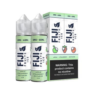 Apple Strawberry Nectarine Tinted Brew Fiji Fruits Iced Series 60mL 2-Pack with packaging