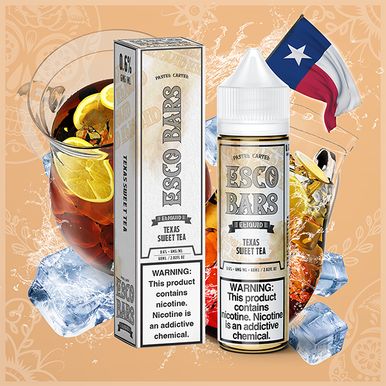 Texas Sweet Tea by Esco Bars Eliquid 60mL with Packaging