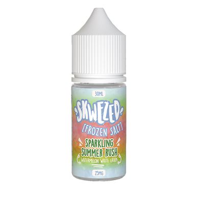Frozen Sparkling Summer Rush (Watermelon White Grape Ice) By Skwezed Salt Series 30mL bottle