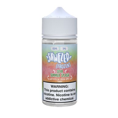 Frozen Sour Summer Splash (Watermelon Green Apple Ice) By Skwezed Series 100mL bottle