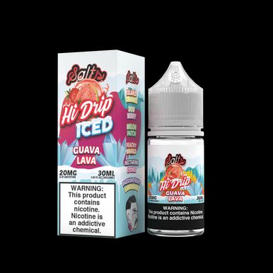Guava Lava Iced by Hi-Drip Salts Series 30mL with Packaging- 20MG