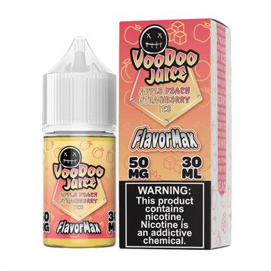 Apple Peach Strawberry Ice by Voodoo Juice FlavorMax Salts Series 30mL with packaging