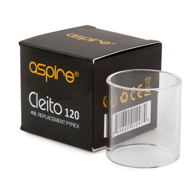 Aspire Cleito 120 Glass 4mL straight with packaging