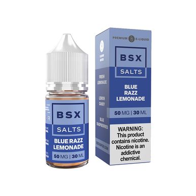Blue Razz Lemonade Glas BSX Salts 30mL with packaging