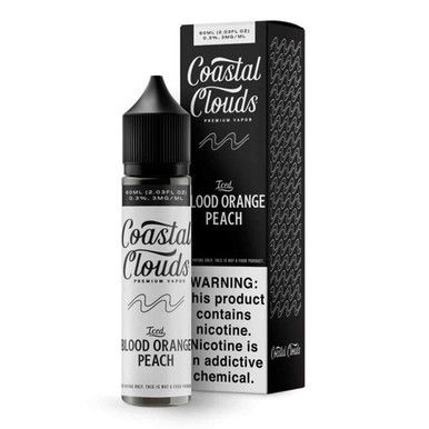 Blood Orange Peach Ice Coastal Clouds 60mL with packaging