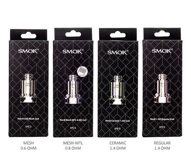 smok nord coils 0.6 vs 1.4 SMOK NORD Replacement Coils main image 0