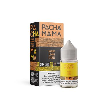 Mango Lemon Lychee Pachamama PLUS Metatine Salts 30ml with packaging