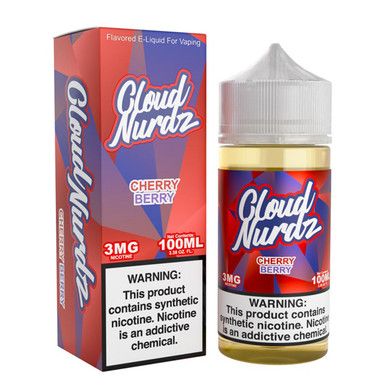 Cherry Berry Cloud Nurdz 100mL with packaging