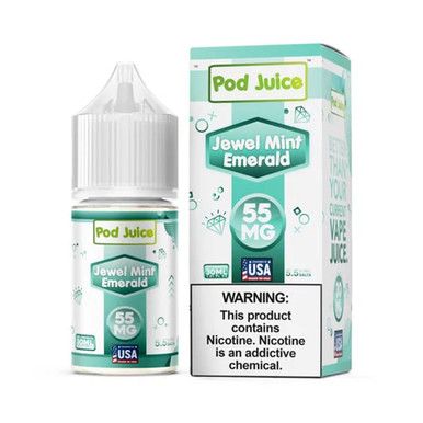 Jewel Mint Emerald Pod Juice Salts 30mL with packaging