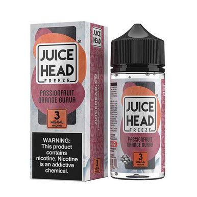 Passionfruit Orange Guava Freeze Juice Head 100mL with packaging