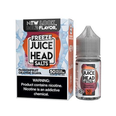 Passionfruit Orange Guava Freeze Juice Head Salts 30mL with packaging