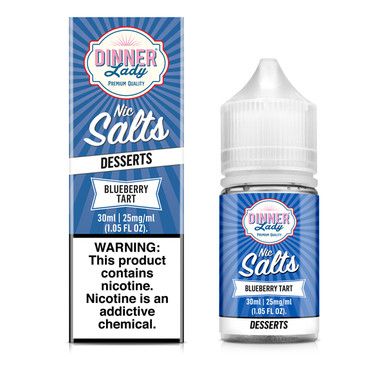 Blueberry Tart Dinner Lady TFN Salts 30mL with packaging