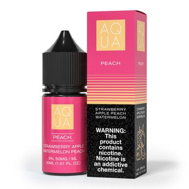 Pure Peach Aqua TFN Salts 30mL with packaging