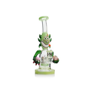 Lookah 9” Cool Percolator Alien Bong (WPC1223YL) green
