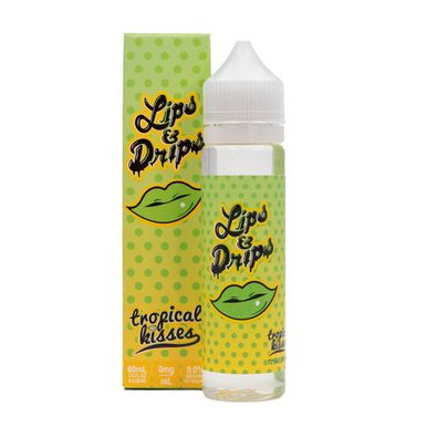 Tropical Kisses by Lips & Drips E-Liquid with packaging